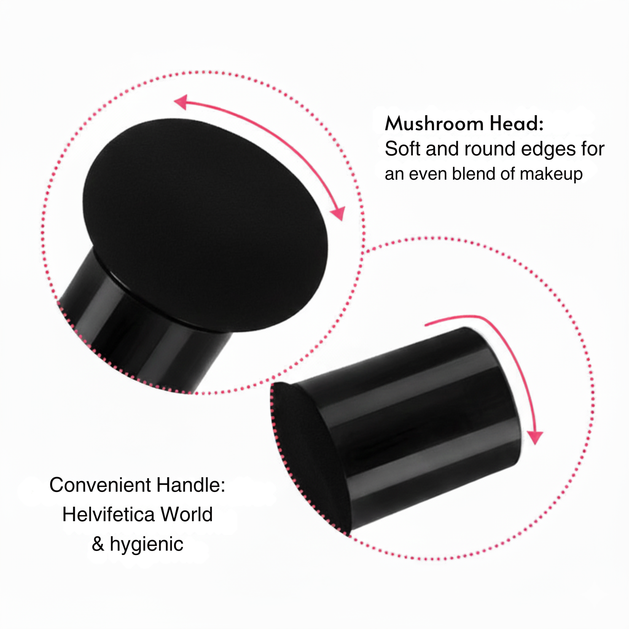 Ziora Travel Size Korean Mushroom Applicator